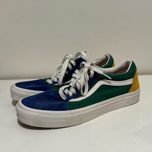Colorful Vans old school style shoe mens size 8.5 and womens size 10